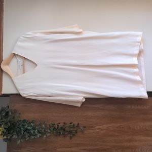 Oak + Fort cream office dress